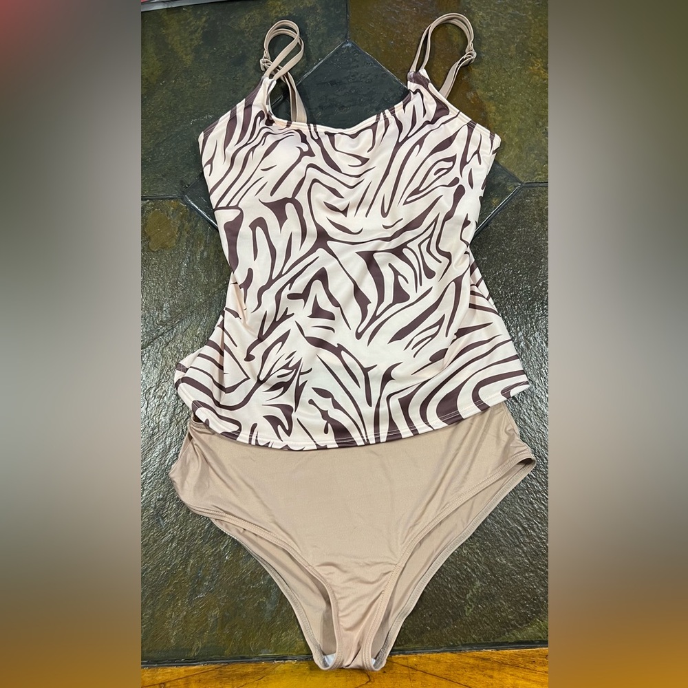 Tan Tankini Size L